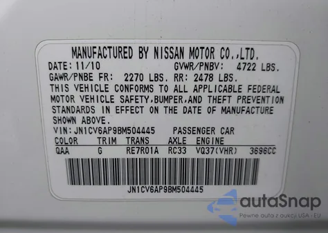JN1CV6AP9BM504445